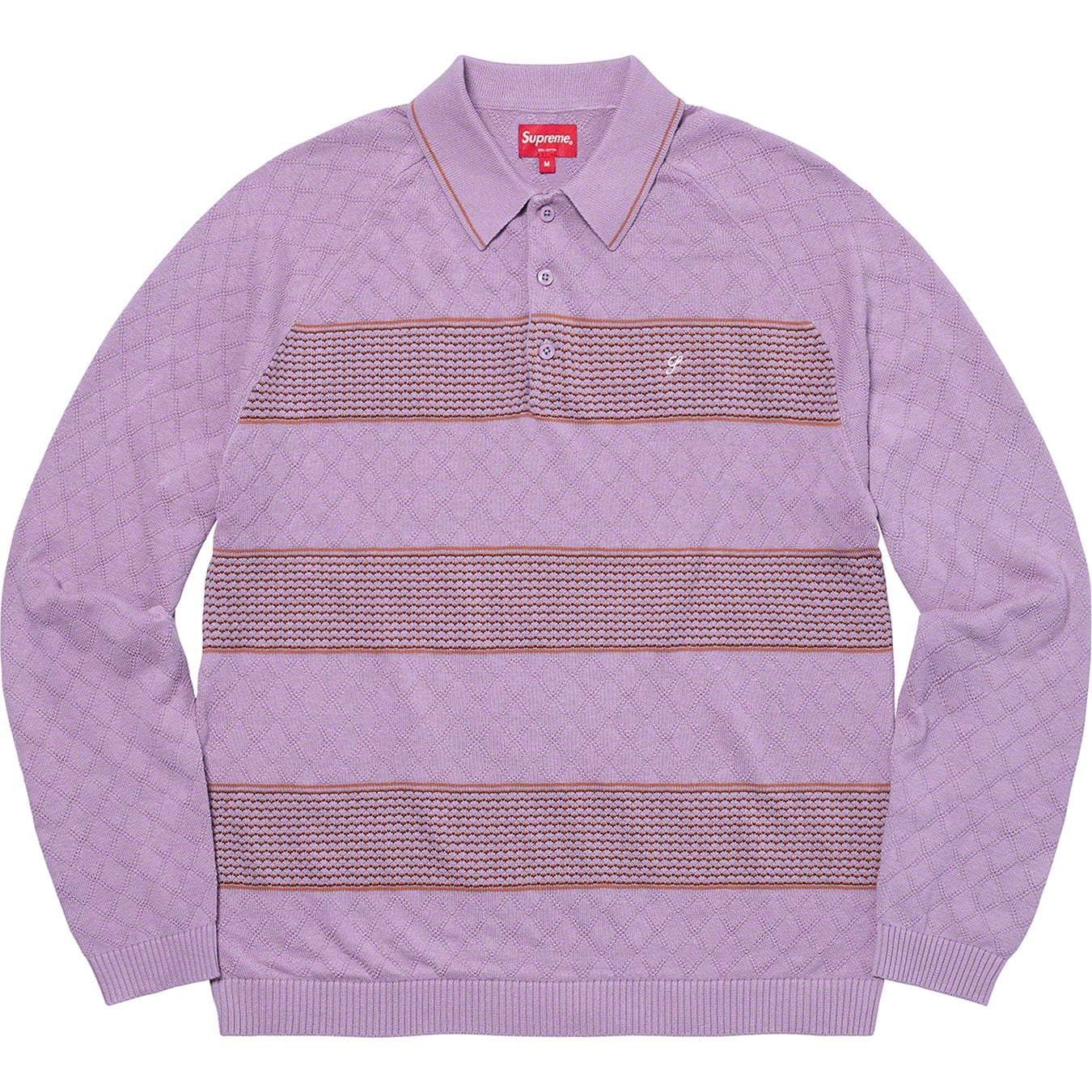 Knit Stripe L/S Polo view 3